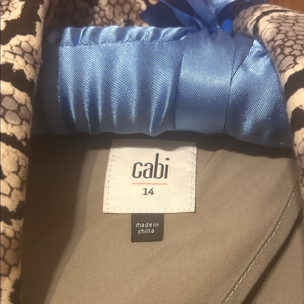CAbi Brown and Black Snake-Print Double-Breasted Blazer - Picture 2 of 2